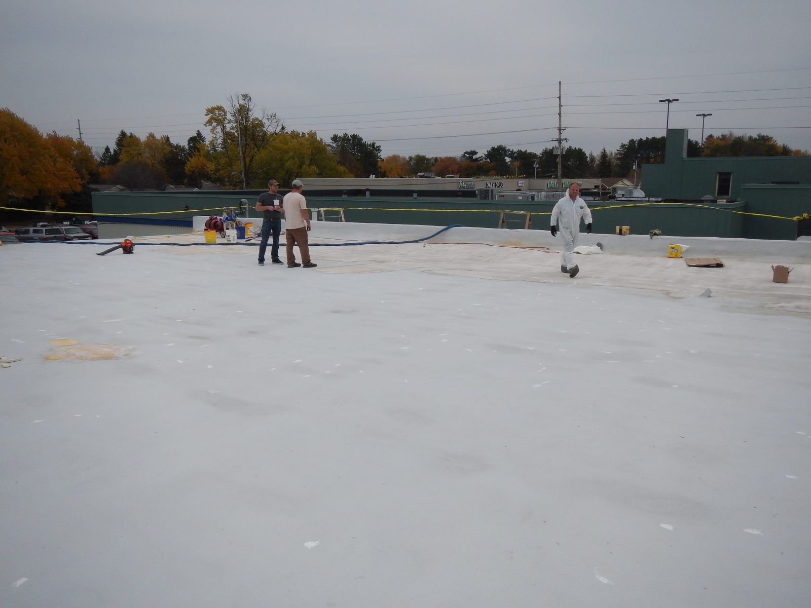 Metal roof coating — Roof job 05