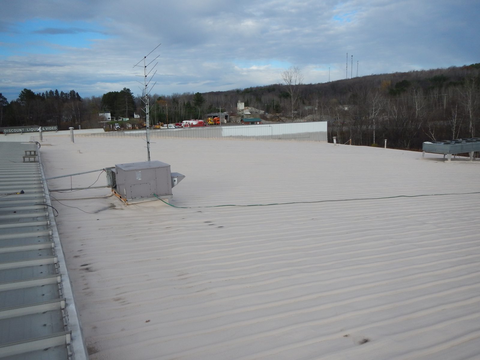 Sealed seams and fasteners on metal roof